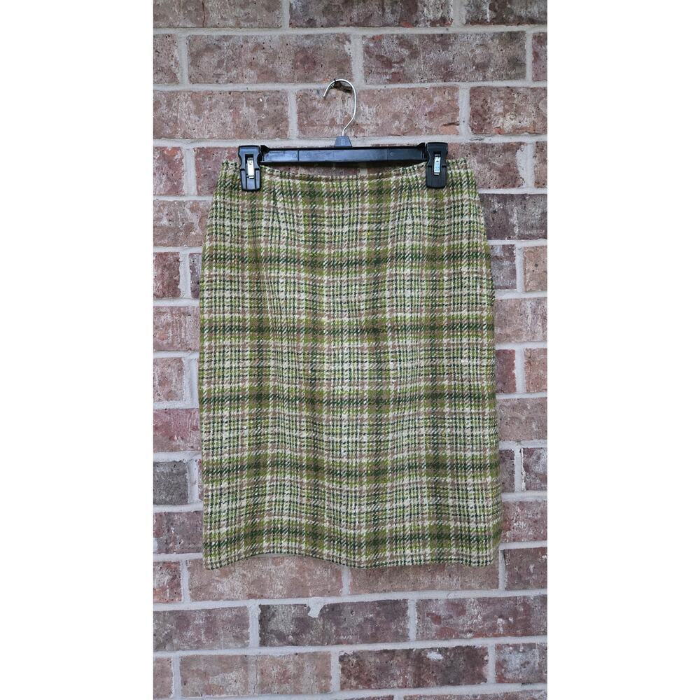 Vintage Plaid Pendleton Wool Pencil Skirt size 12